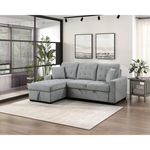 9816GY*2LCRL 2-Piece Sectional with Left ...