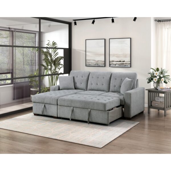 9816GY*2LCRL 2-Piece Sectional with Left ...
