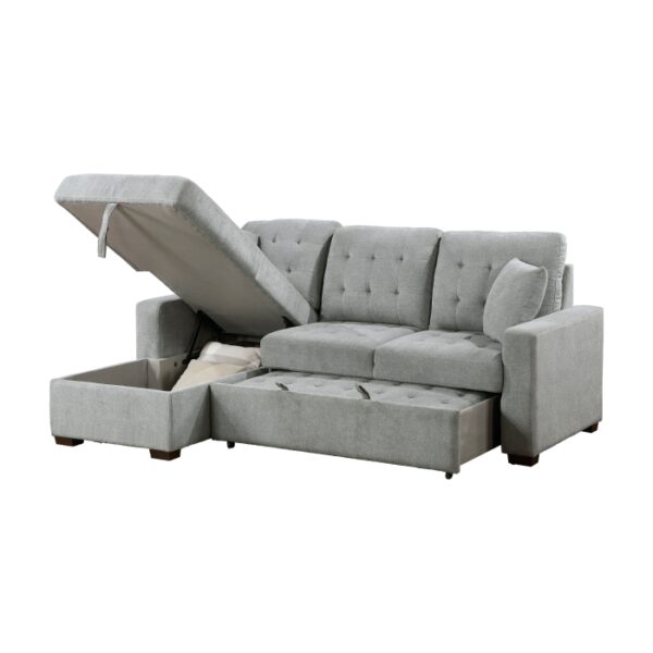 9816GY*2LCRL 2-Piece Sectional with Left ...