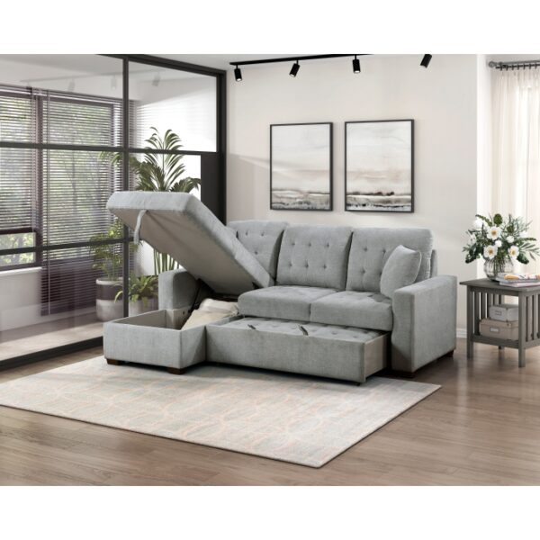 9816GY*2LCRL 2-Piece Sectional with Left ...