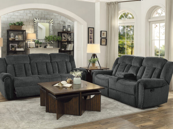9901CC Seating-Nutmeg Collection 2pc Set: Sofa, Love