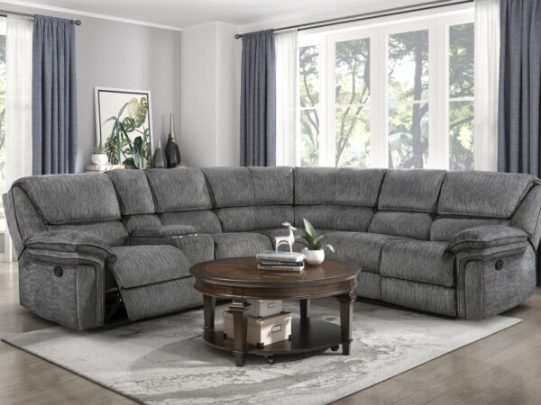 9913-SC Seating-Muirfield Collection 3-Piece Reclining Sectional ...