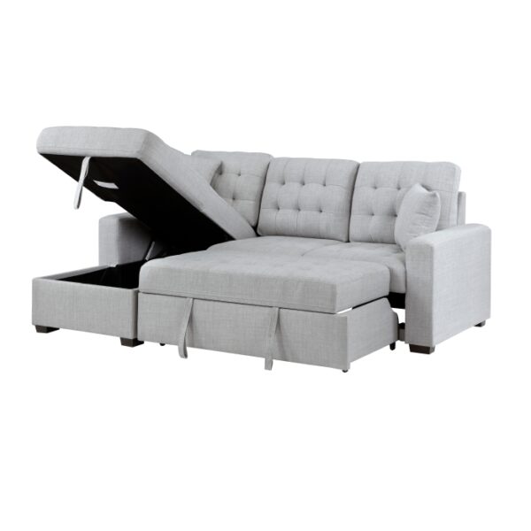 9916GY*2LCRL 2-Piece Sectional with Pull-...