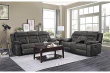 9989GY-3 Double Reclining Sofa