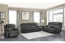 9989GY-3 Double Reclining Sofa