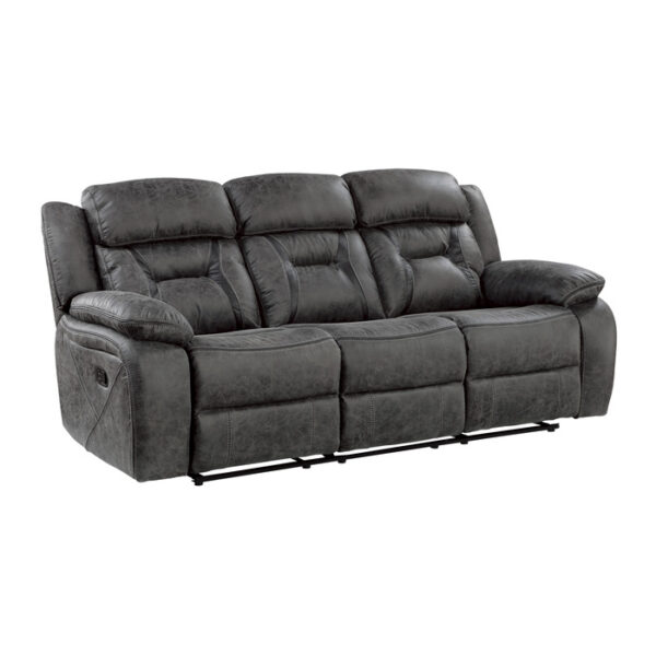 9989GY-3 Double Reclining Sofa