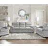 9328GY Seating-Keighly Collection 2pc Set: Sofa, Love