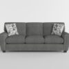 9538DGY Seating-Isabel Collection 2pc Set: Sofa, Love
