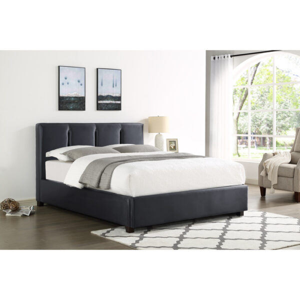 *(4) E. KING PLFM BED W/FB DRW