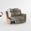 9479SDB-SC Seating-Centeroak Collection 3-Piece Reclining Sectional ...