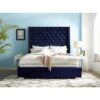 UPHL VELVET EK BED, BLUE