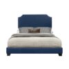 HE-SH235BLU-1  QUEEN BED W/BLUE FABRIC,3A