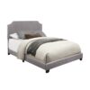 HE-SH235GRY-1  QUEEN BED W/GREY FABRIC,3A