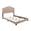 HE-SH255BGE-1  QUEEN BED W/BEIGE FABRIC