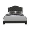 HE-SH255DGR-1  QUEEN BED W/DARK GREY FABRIC