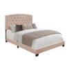 HE-SH275BGE-1  QUEEN BED W/BEIGE FABRIC