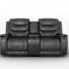 9405BR-PW Seating-Putnam Collection 2pc Set: Sofa, Love (Power)
