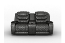 9405BR-PW Seating-Putnam Collection 2pc Set: Sofa, Love (Power)