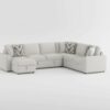 9702BE Seating-Myrtle Collection 3-Piece Sectional with Pull-...
