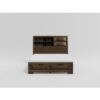 HE-1753-1  Queen Platform Bed with Footboard Storage