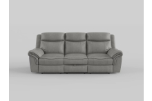 8206BRW Seating-Aram Collection 2pc Set: Sofa, Love