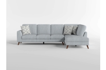 9644BGY-SC Seating-Broadway Collection 2-Piece Sectional with Right...