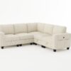 9650BE Seating-Walterboro Collection 5-Piece Sectional with Stora...
