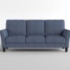 9519GRY Seating-Aliana Collection 2pc Set: Sofa, Love