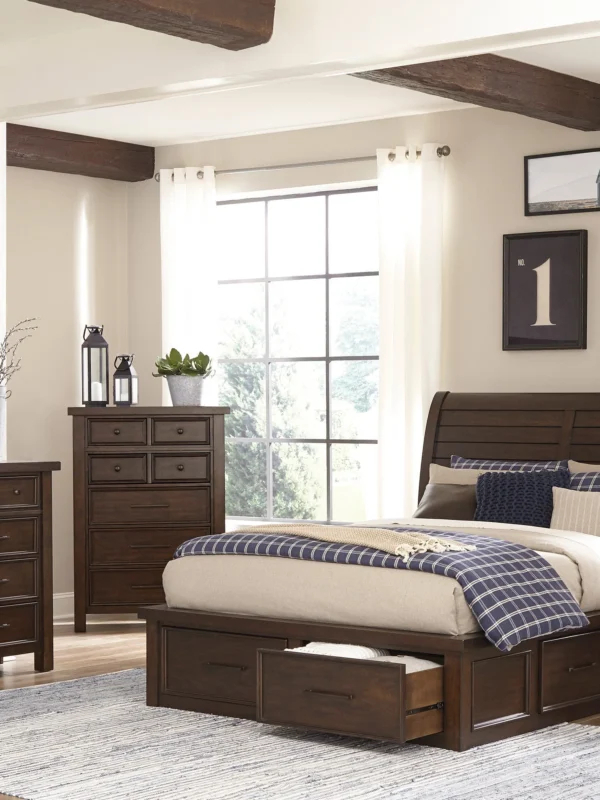 1559 Bedroom Logandale Collection 4pc Set (QB+NS+DR+MR)