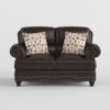 9268BRW Seating-Milford Collection 2pc Set: Sofa, Love