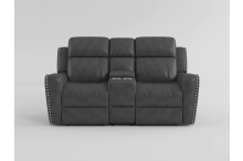 9515DGY Seating-Kellen Collection 2pc Set: Sofa, Love