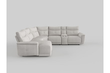 9509MGY Seating-Tesoro Collection 6-Piece Modular Reclining Se...
