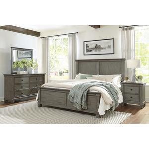 HE-1626GY-1  Queen Bed