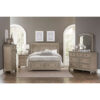 HE-2259GY-1  Queen Platform Bed with Footboard Storage
