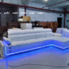 Denver RAF Chaise Sectional White