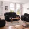 Flint Black Loveseat