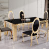 Columbus Gold/Black Dining Table