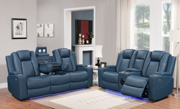 Dearborn Blue Loveseat
