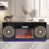 Santiago Black TV Stand