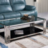 Columbus Silver/Black Coffee Table