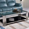 Columbus Silver/Black Coffee Table