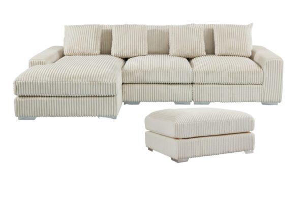 London Cream 3 Piece Sectional LAF Chaise
3-Pc RAF Sectional Right Chaise