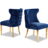 Stitch Blue & Gold Dining Chair