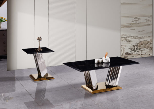 Shakespeare Silver/Black End Table