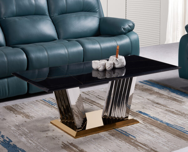 Shakespeare Silver/Black Coffee Table