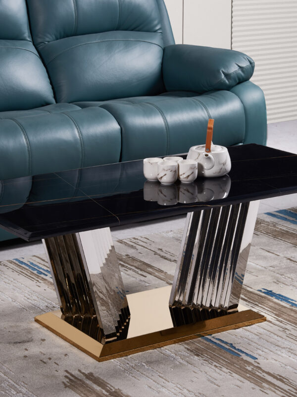 Shakespeare Silver/Black Coffee Table