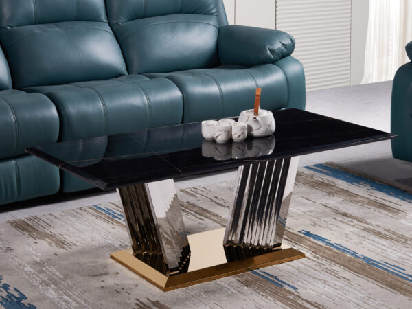 Shakespeare Silver/Black Coffee Table