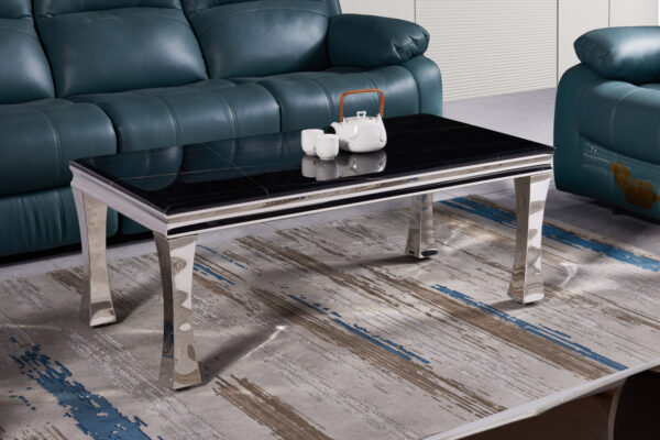 Gandhi Silver/Black Coffee Table