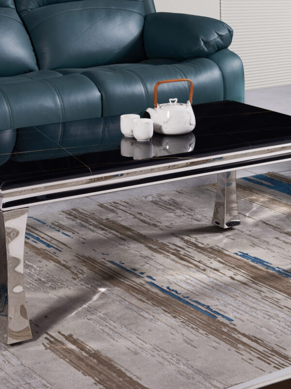 Gandhi Silver/Black Coffee Table