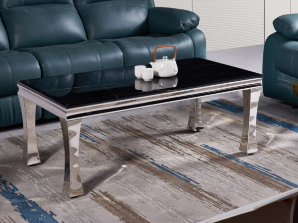 Gandhi Silver/Black Coffee Table